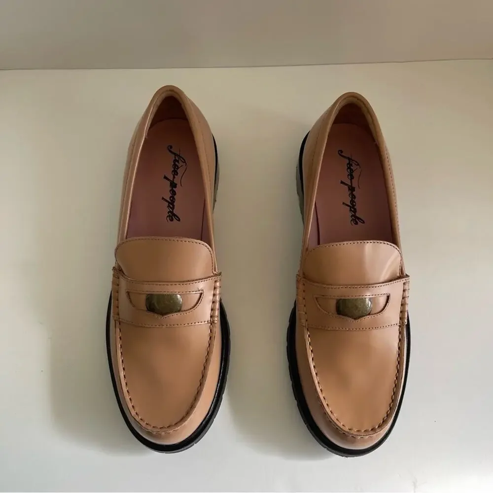 Free People‎ Liv Loafer Camel Tan